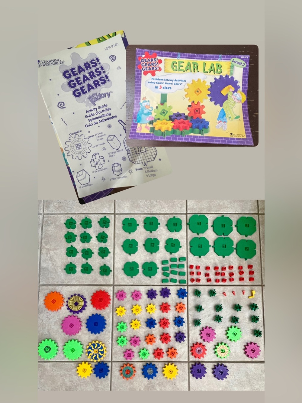 Wacky Factory Gears, Gears, Gears Set of 120 Parts, Activity Guide, & Bonus Book